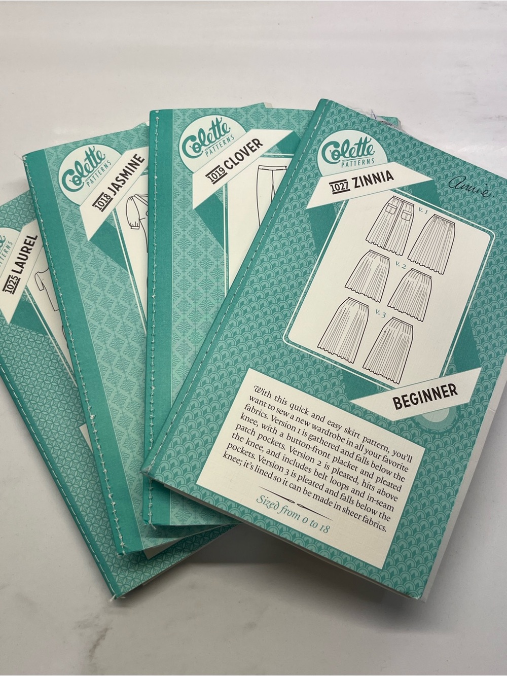 Colette Patterns Bundle – Zinnia, Clover, Jasmine, Laurel (All Sizes Included)